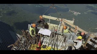 Neubau Seilbahn Zugspitze  Zweites Bauhalbjahr 2016 [upl. by Enyala]