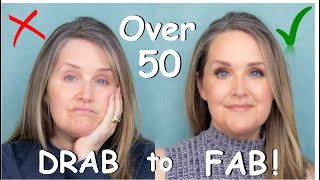 Mature Makeup  Incredible Drugstore Products for Over 50 Skin  Drab to FAB Makeup Tutorial 2023 [upl. by Einned]