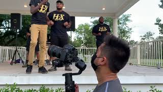 The Eta Chi Chapter of Alpha Phi Alpha Fraternity Inc performance at the ULM 2021 NPHC Stroll Off [upl. by Solenne]