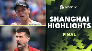 Jannik Sinner vs Novak Djokovic For The Title 🏆  Shanghai 2024 Final Highlights [upl. by Alikam]