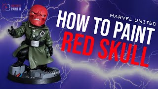 Marvel United  How to paint Red Skull [upl. by Gnehc299]