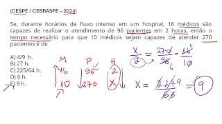 Regra de Três Composta – Matemática CESPE – Concurso Público [upl. by Eelsew]