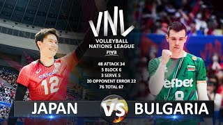 Japan vs Bulgaria  Mens VNL 2023 [upl. by Service]