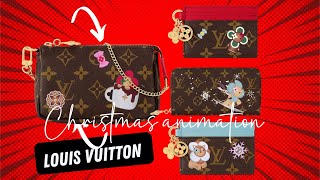 LOUIS VUITTON Christmas Animation 2024 Vivienne  Mini Pochette Rosalie Coin Purse Key Pouch🎄 [upl. by Nnylaf]