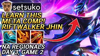 Setsukos Riftwalker Jhin Flex Comp NA Regionals Day 3 Game 2  TFT Set 85 [upl. by Phineas]