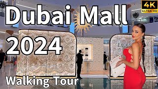 Dubai Mall 🇦🇪 World’s Most Popular Luxury Shopping Destination  4K  Walking Tour [upl. by Innaig]