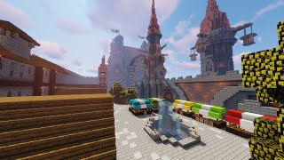 Amazing Fantasy Castle Timelapse Minecraft [upl. by Londoner]