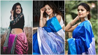 stylish Saree Photography Poses Ideas For Girls  NewSimple Saree Photography Poses ldeas For Girls [upl. by Barayon]