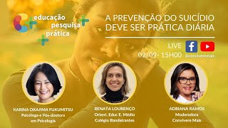 LIVE A PREVENÇÃO DO SUICÍDIO DEVE SER PRÁTICA DIÁRIA [upl. by Alletneuq]