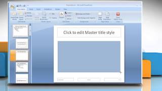 How to add a placeholder to a layout in PowerPoint 2007 Tutorial [upl. by Aivekal522]