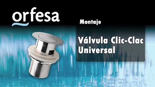 CÓMO INSTALAR Válvula CLICCLAC Universal [upl. by Desimone]