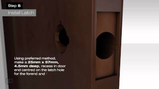 How to Install  Door Handle Privacy Lever Set [upl. by Castorina694]