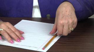 How to hold Pencil and Paper for Left handers [upl. by Azil]