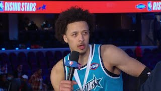 Cade Cunningham After Winning Clorox Rising Stars MVP  NBA on TNT [upl. by Anner]