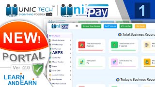 UNICTECH  UNIPAY NEW Panel Onbording and Setting  AEPS  DMT  BANK  MONEY  PAN CARD UNIC TECH [upl. by Tabbitha]