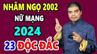 Tử vi tuổi NHÂM NGỌ 2002 Nữ mạng năm 2024 Sẽ GIÀU NHANH Chóng Mặt CỰC GIÀU Ôm Tiền Tỷ [upl. by Cristy]