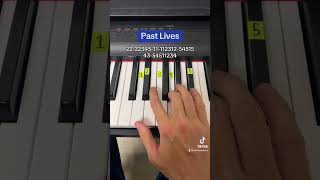 Past Lives Easy Piano Tutorial [upl. by Ob]