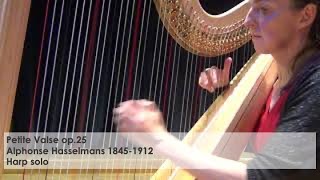 Petite Valse op25  Alphonse Hasselmans Silke Aichhorn Harp solo [upl. by Llemhar]