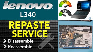 Lenovo Gaming L340 Repaste maintenance under 10min [upl. by Killen]