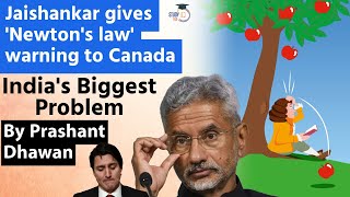 Canada is Indias Biggest Problem says Jaishankar  Gives Newtons Law Warning to Canada [upl. by Maurie]