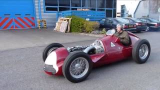 Alfa Romeo Alfetta 158 Drive at Jim Stokes Workshops Ltd [upl. by Sagerman]