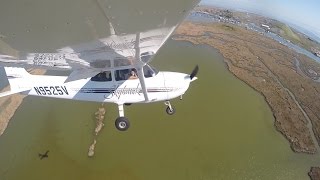 C172 Landing Tangier Island VA KTGI  Runway 20 [upl. by Keating562]