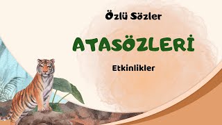 Atasözleri ve anlamları [upl. by Idzik]