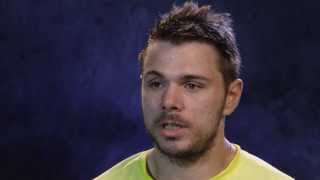 Stanislas Wawrinka interview fourth round  2014 Australian Open [upl. by Annaed]