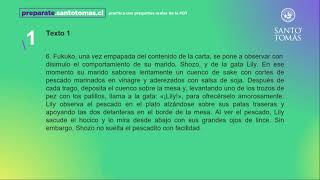 Texto 1  Ensayo Nacional PDT Lenguaje y Comprensión Lectora Santo Tomás [upl. by Idoj]