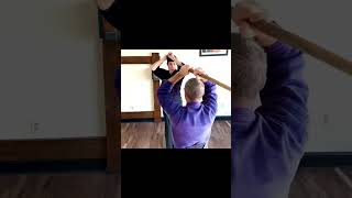 Aikido Bokken Yokomen Full tutorial below [upl. by Ahsrat]