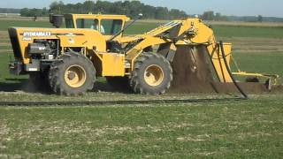 Hydramaxx 2500 Chain Trencher Digging with Trimble AutoSteer System [upl. by Aivataj]