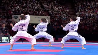 22 Karate Japan vs Italy Final Female Team Kata WKF World Karate Championships 2012 [upl. by Wertheimer]