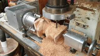 CNC wood carvings and 4th axis [upl. by Ofori]