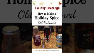 Holiday Spice Old Fashioned Cocktail  Using Homemade Spice Simple Syrup  Holiday Cocktail Recipe [upl. by Dita195]