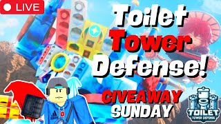 🔴LIVE GIVEAWAY SUNDAY Toilet Tower Defense🔴 [upl. by Ramos]