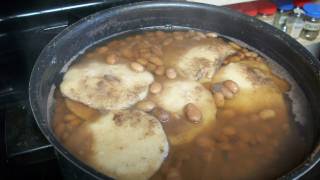 GORDITAS EN FRIJOLES DE LA OLLA Y CHILES JALAPEÑOS RELLENOS  Lorena Lara [upl. by Rainah]