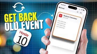 How To Recover Old Calendar Events On iPhone  Restore Deleted Apple Calendar Events [upl. by Angelita]