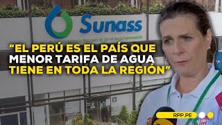 Ministra de Vivienda descarta aumento de tarifa del agua potable [upl. by Enirroc]