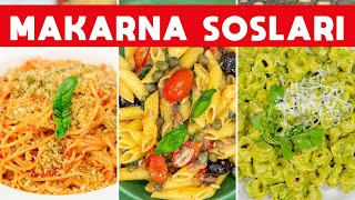 🍝 Hep Aynı Sosu Yapmaktan Sıkılanlara Ferhat Şeften 5 Farklı Makarna Sosu Tarifi  SOSLAR B2 [upl. by Richard]