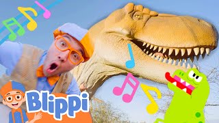 Blippis TRex Dinosaur Song Blippi Educational Science Songs for Kids [upl. by Fabiola192]