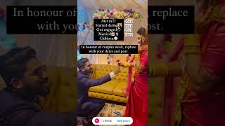 couplegoals song kasaragod wedding [upl. by Suoivatnom]