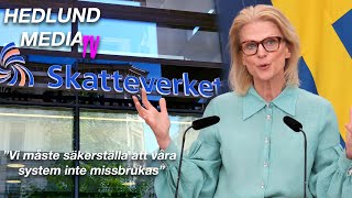 Elisabeth Svantesson M quotVi tar ett krafttag mot folkbokföringsfuskquot [upl. by Derward]