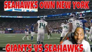 GIANTS SUCK GENO GETS IT DONE SEAHAWKS VS GIANTS HIGHLIGHTS REACTION [upl. by Sul774]