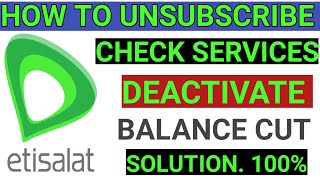 how to unsubscribe etisalat daily data plan [upl. by Ynwat]