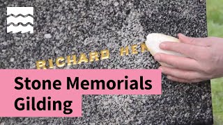 How to Conserve Gilding on Stone War Memorials [upl. by Arimlede]