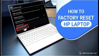 How to factory reset your HP laptop [upl. by Norved761]