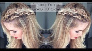 TUTORIAL  Double Dutch Braid Tutorial [upl. by Idnal40]