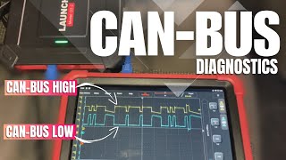 CANBUS Diagnostics  Diagnosing CAN BUS with an Oscilloscope canbus oscilloscope [upl. by Esidnak]