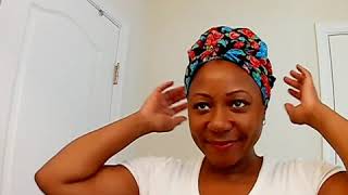 5 way to wear your bonnet wrap from Printed Bonnet by AyoBE [upl. by Yentirb]