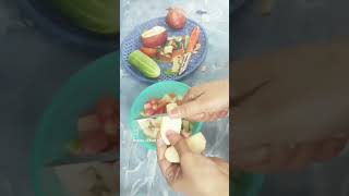 Fruit salad फ्रुट सलाड कैसे viralvideos recipe viral 😋 [upl. by Amerigo804]